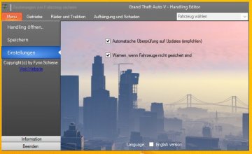 Grand Theft Auto V Handling Editor - GTA5