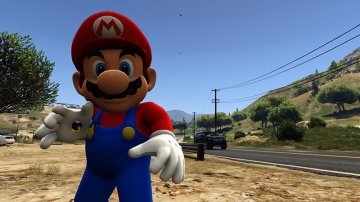 Super Mario and Bomb-Omb - GTA5