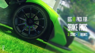 Big HD pack for brake pads (36 colors + 72 variants) - GTA5