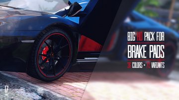 Big HD pack for brake pads (36 colors + 72 variants) - GTA5