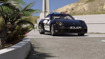 Porsche 718 Cayman S | Hot Pursuit Police [Add-On / Replace] - GTA5