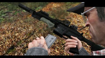 HK416 Full Attachments & Animated - GTA5