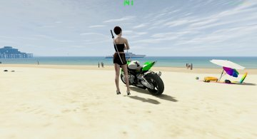 BMW HP4 Green Paintjob - GTA5