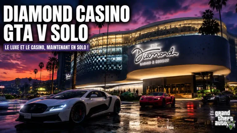 Diamond Casino & Resort dans GTA 5 avec voitures de luxe et mod solo GTA V