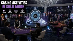 Activités du Diamond Casino GTA V en mode solo avec blackjack, roulette et machines à sous