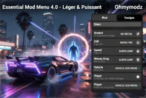 Essential Mod Menu 4.0 GTA V - God Mode, Spawn de véhicules, Téléportation et fonctionnalités du trainer