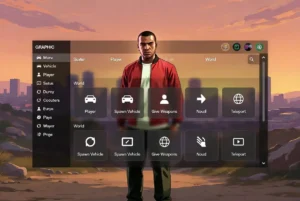 FiRAH Menu GTA 5 - Interface graphique moderne du mod menu pour GTA V Solo