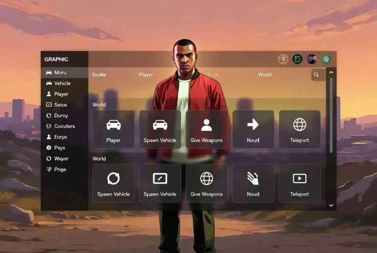 FiRAH Menu GTA 5 - Interface graphique moderne du mod menu pour GTA V Solo