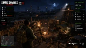 Interface de survie Simple Zombies GTA 5 avec inventaire, craft et gestion des ressources