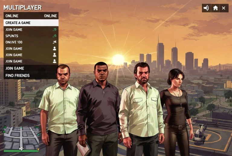 GTA V Multiplayer Co-op - Jouez avec vos amis en mode solo à Los Santos