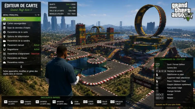 Map editor GTA 5 custom stunt map