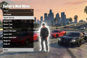 Callen's Mod Menu GTA 5 - God Mode, spawn véhicules et options de triche