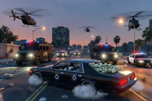 Fleeca Bank Heist GTA 5 poursuite