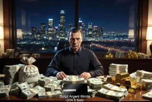 Script Argent Illimité GTA 5 Solo : Obtenez des millions instantanément avec le meilleur mod argent GTA 5. Liberté financière totale sans grinder.
