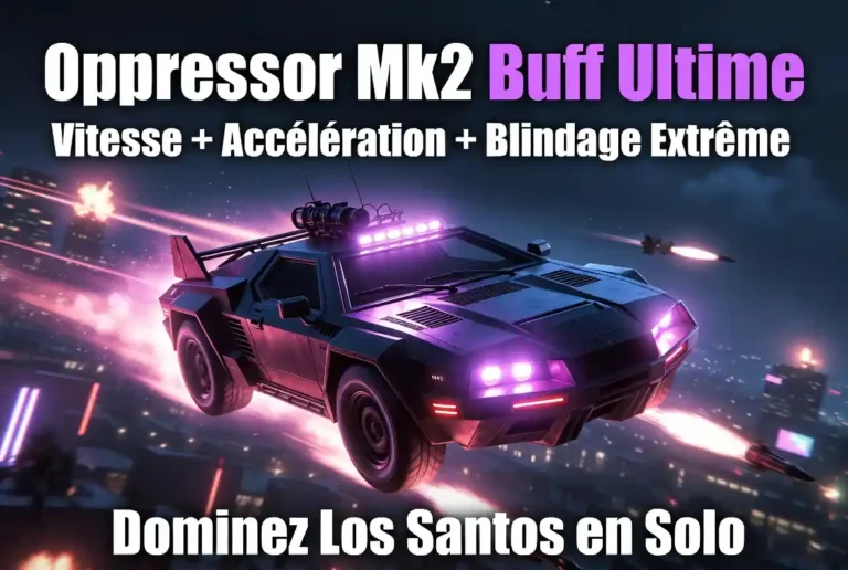 Oppressor Mk2 Buff Ultime GTA 5 : Découvrez le script le plus puissant pour améliorer vitesse, accélération, blindage et missiles de l'Oppressor Mk2. Dominez Los Santos en solo.