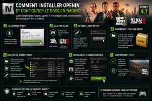 Guide d’installation OpenIV 4.1 GTA 5 – configuration du dossier mods, activation du mode édition et ASI Manager