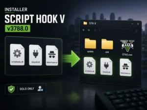 Installation de Script Hook V pour GTA 5 avec scripthookv.dll et dinput8